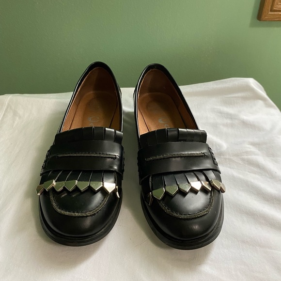 Jeffrey Campbell black loafers with metal detail - Picture 2 of 5